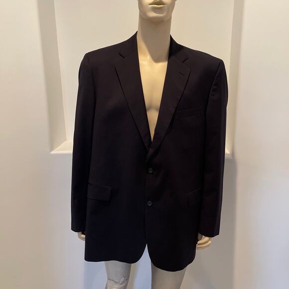 Jack Victor Men’s Blazer/ Jacket Black 2 Buttons Size 48 L